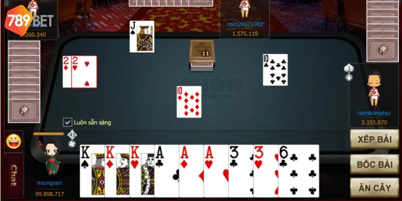 Hướng dẫn chơi phỏm tại 789bet