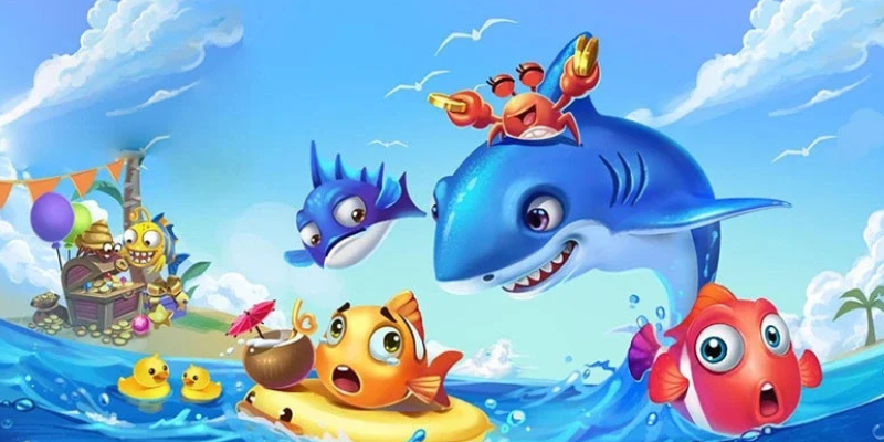 Bắn Cá Thám Hiểm với giao diện đại dương sống động và đa dạng sinh vật biển.