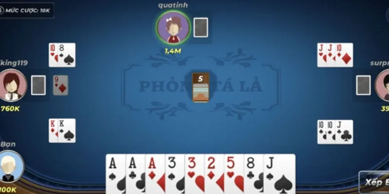 Cách sắp xếp và quản lý bài hiệu quả trong Phỏm