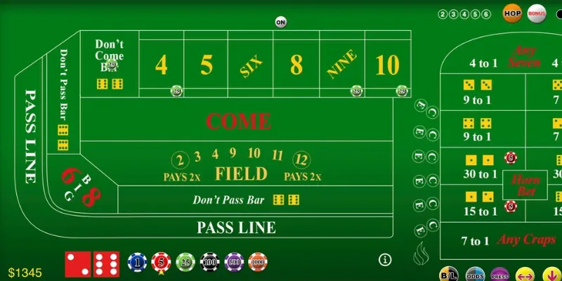 Chiến thuật chơi Craps nâng cao hiệu quả là gì?