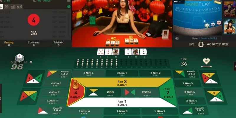 Các loại cược và tỷ lệ thắng trong Fantan