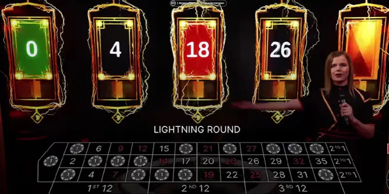 Tìm hiểu các loại cửa cược trong Lightning Roulette